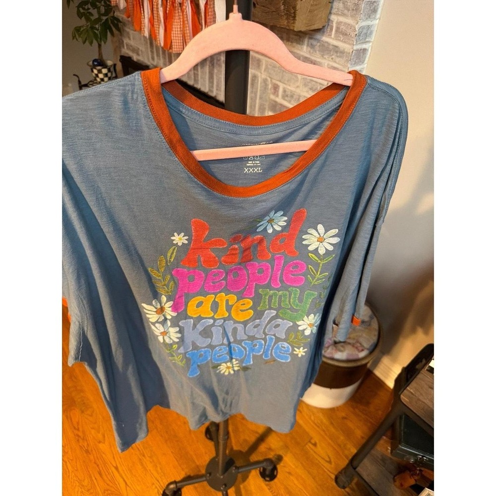 Natural Life tshirt phrase "Kind People are My Kinda People" women's xxxl - Picture 2 of 4